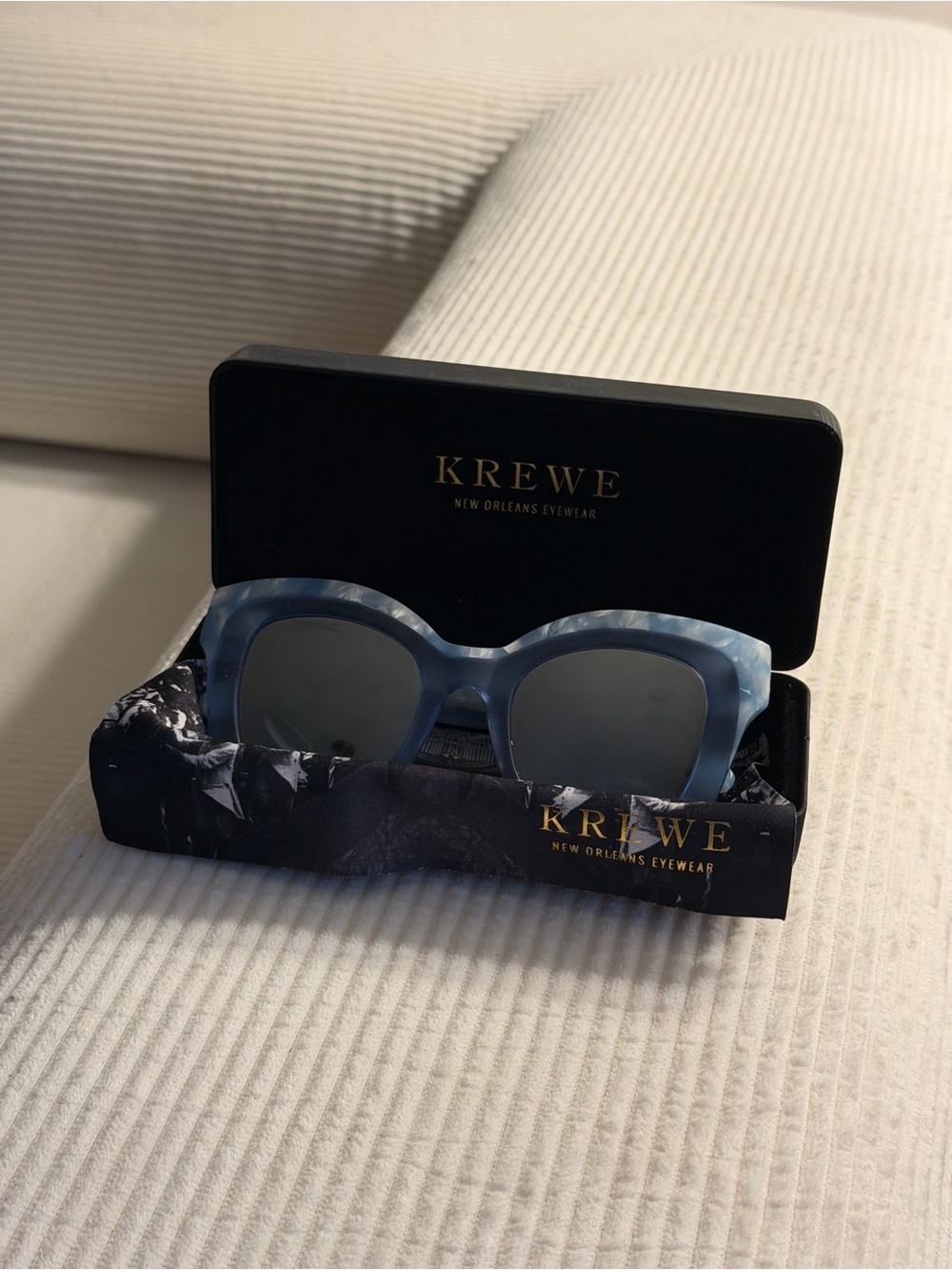 KREWE Dauphine Sunglasses in Light Blue